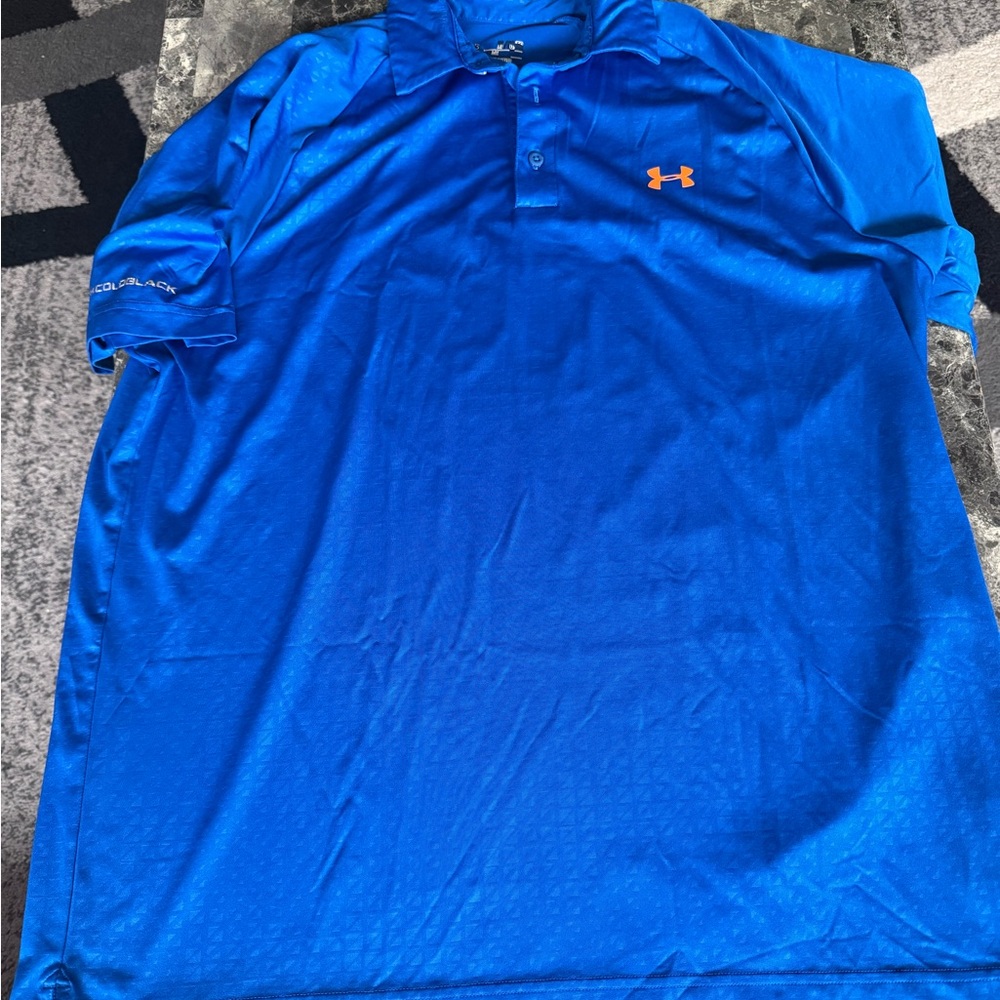 Men’s Under Armour Blue Polo size XL